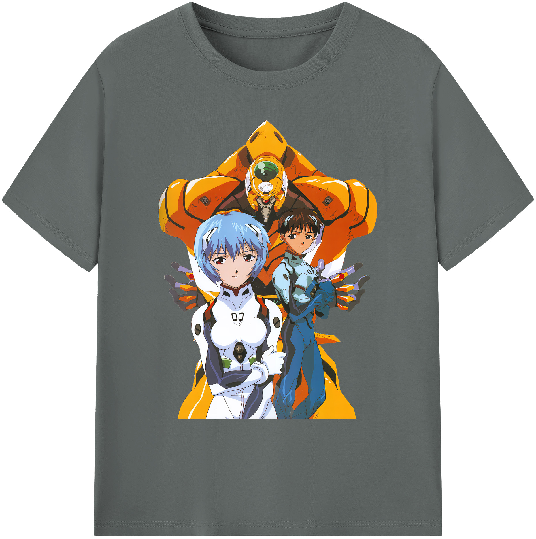 （画像用） EVA 新世紀エヴァンゲリオン 綿100％ メンズ半袖Tシャツ｜肌触りやわらか＆通気性